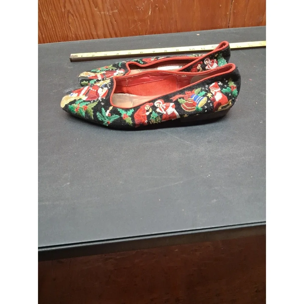 Frankie And Baby Beverly Feldman Womans Christmas Flats/Shoe's